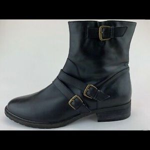 TESORI BLACK LEATHER BOOTS